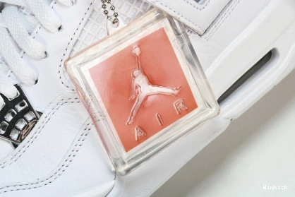 4 JORDAN RETRO AIR “PURE MENS WHITE MONEY” 308497-100 0805